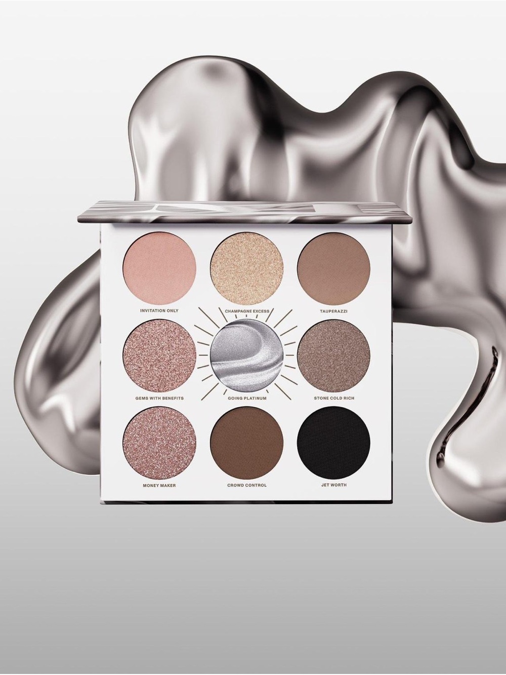 Morphe Rich & Foiled Eyeshadow Palette (Going Platinum)